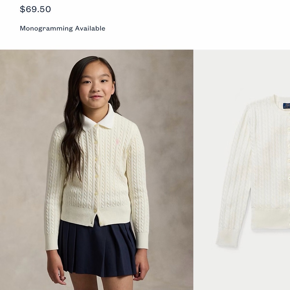 Polo by Ralph Lauren Kids Mini-Cable Cotton Cardigan